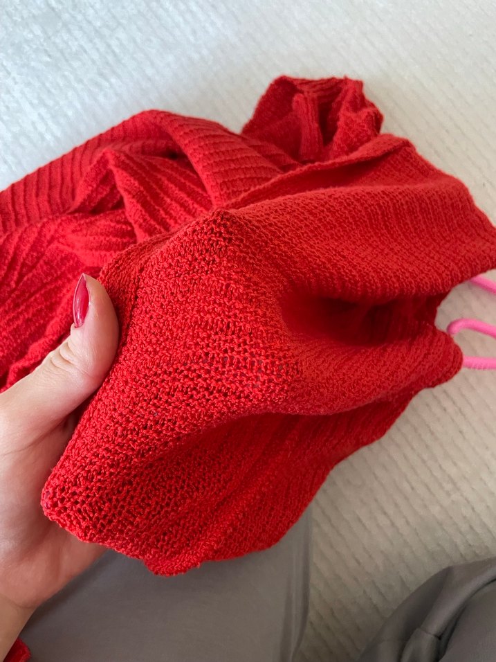 Triko hırka yarasa model - Görsel 2