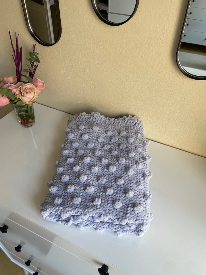 Bebek battaniyesi örme - Görsel 3