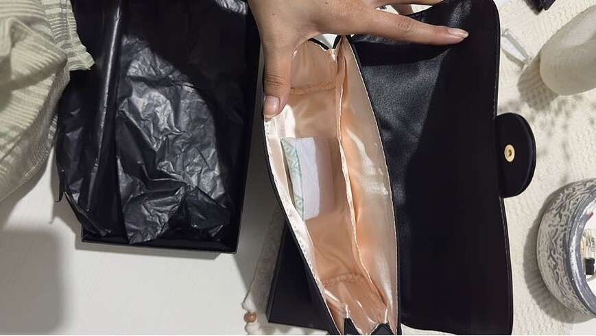 Beden siyah Renk Giorgio Armani el çantası
