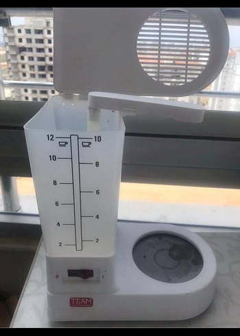 Beyaz TEAM Kahve Makinesi 10 Bardak Kapasiteli - Görsel 2