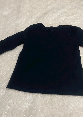 Siyah Kız Çocuk Uzun Kollu Tişört - Görsel 3