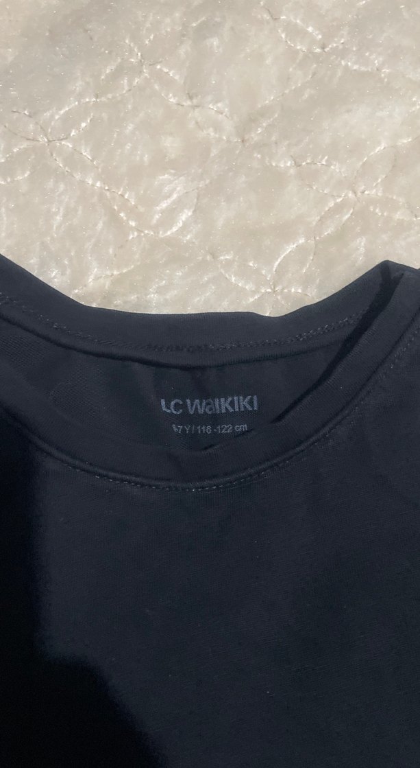 Siyah Kız Çocuk Uzun Kollu Tişört - Görsel 2