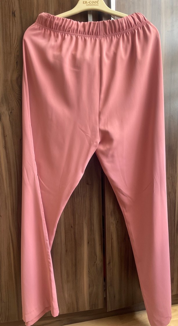 Pembe Kadın Uzun Kumaş Pantolon - Görsel 4