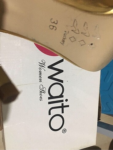 36 Beden altın Renk Kadın İnce Topuk Stiletto