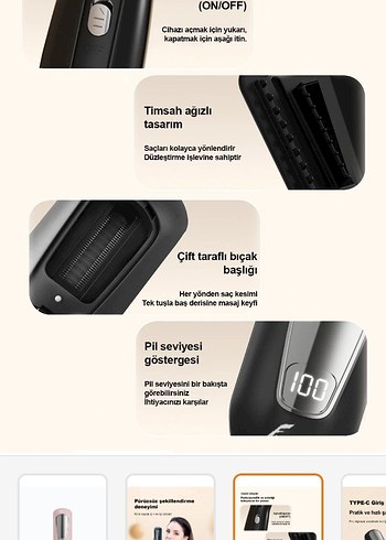 Saç kırığı alma makinesi - Görsel 4