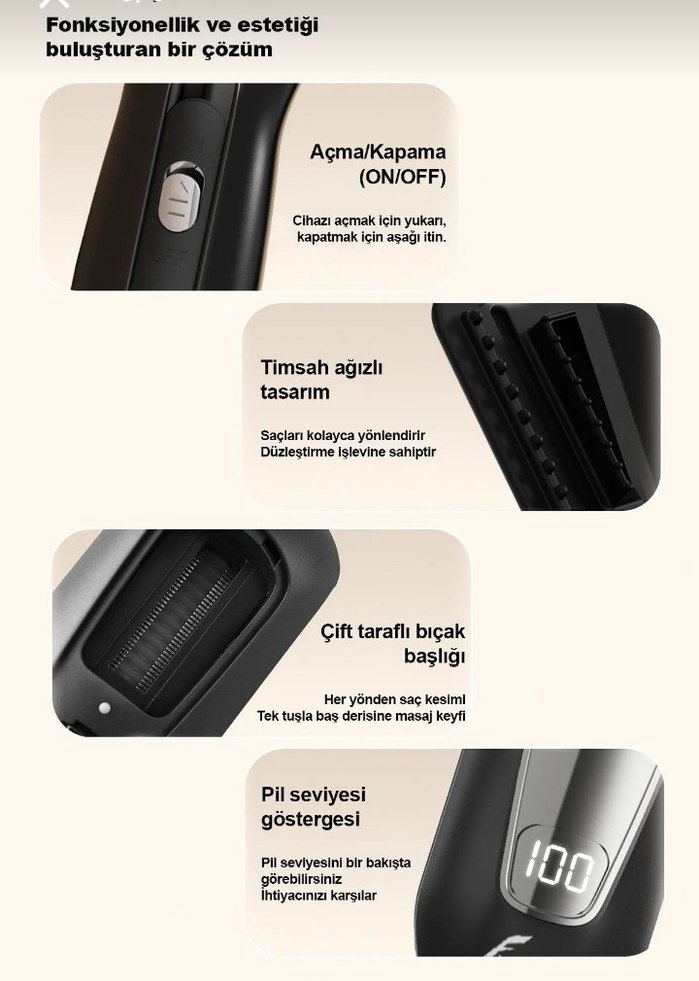 Saç kırığı alma makinesi - Görsel 3