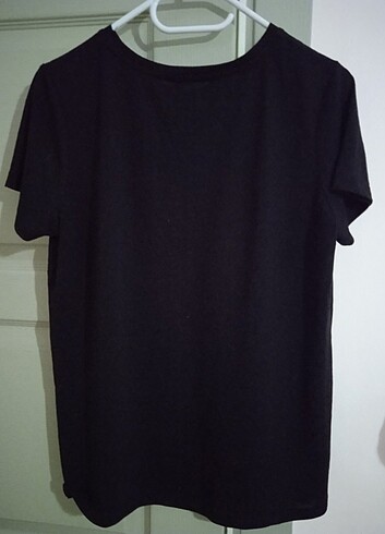 Baskılı bisiklet yaka bayan tişört  - Görsel 3