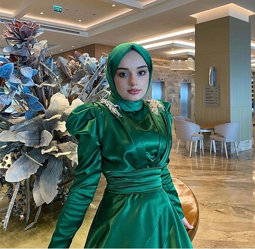 Diğer Diana Zümrüt yeşili abiye