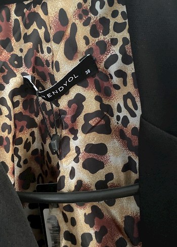 Trendyol & Milla Düğmeli Kahverengi Kadın Blazer Ceket