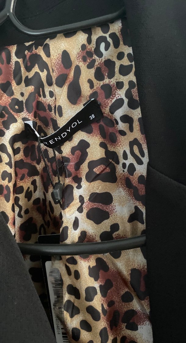 Düğmeli Kahverengi Kadın Blazer Ceket - Görsel 2