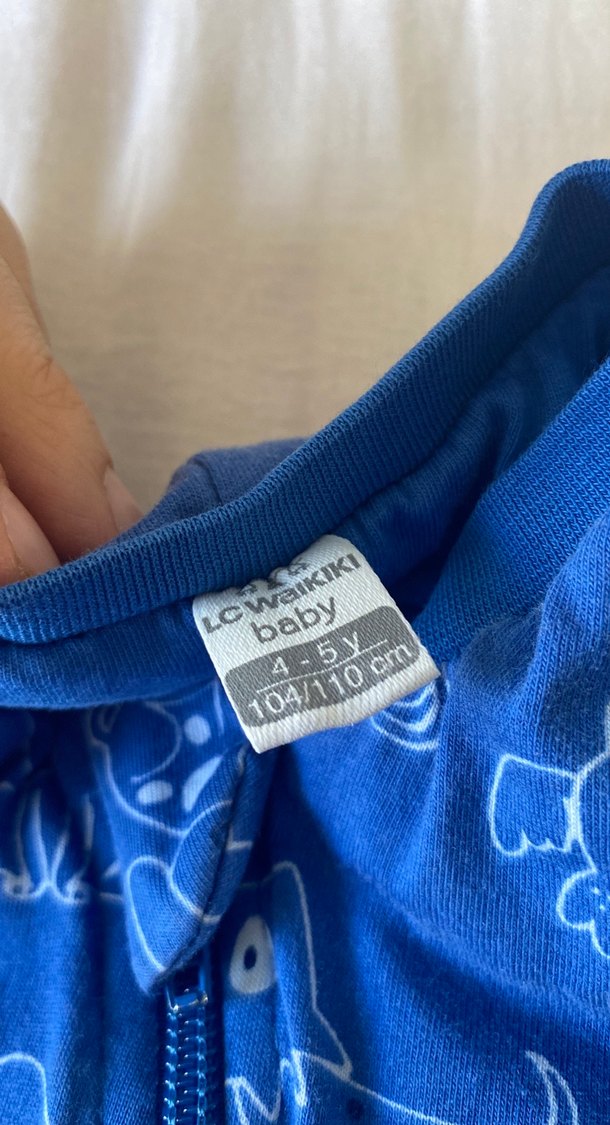 Köpek Desenli Koyu Mavi Bebek Tulum - Görsel 2