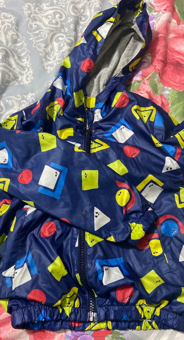 Renkli Kapüşonlu Fermuarlı Erkek Çocuk Mont - Görsel 2