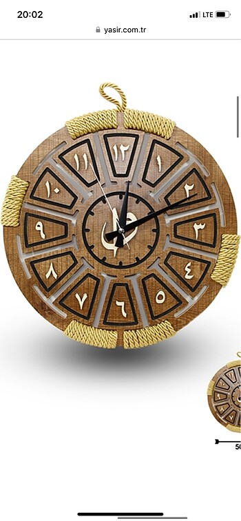Otantik ahşap saat(55*55)