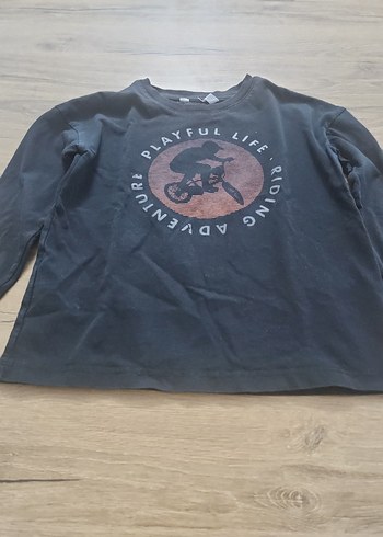 Erkek Çocuk Baskılı Uzun Kollu Sweatshirt - Görsel 4