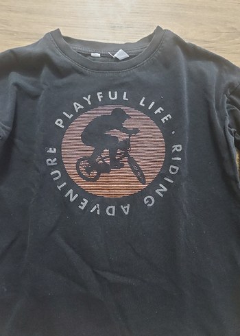 Erkek Çocuk Baskılı Uzun Kollu Sweatshirt - Görsel 2