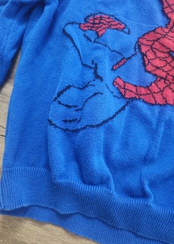 Örme Mavi Erkek Çocuk Sweatshirt - Görsel 4