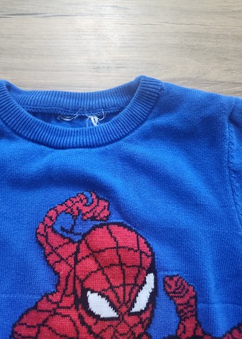 Örme Mavi Erkek Çocuk Sweatshirt - Görsel 3