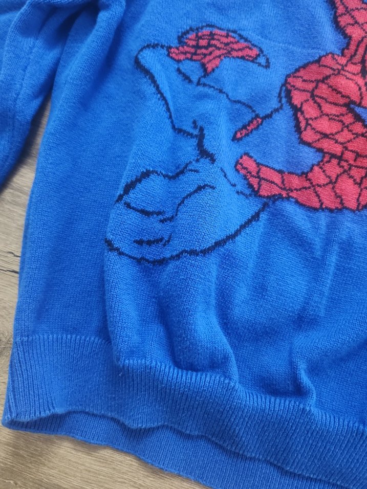 Örme Mavi Erkek Çocuk Sweatshirt - Görsel 4