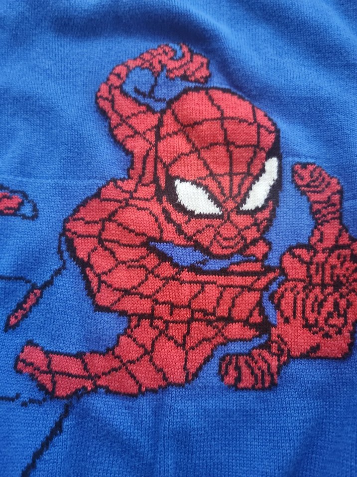 Örme Mavi Erkek Çocuk Sweatshirt - Görsel 5