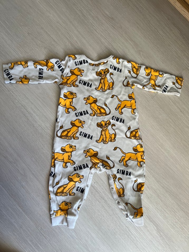 Beyaz Aslan Kral Desenli Bebek Tulumu - Görsel 2