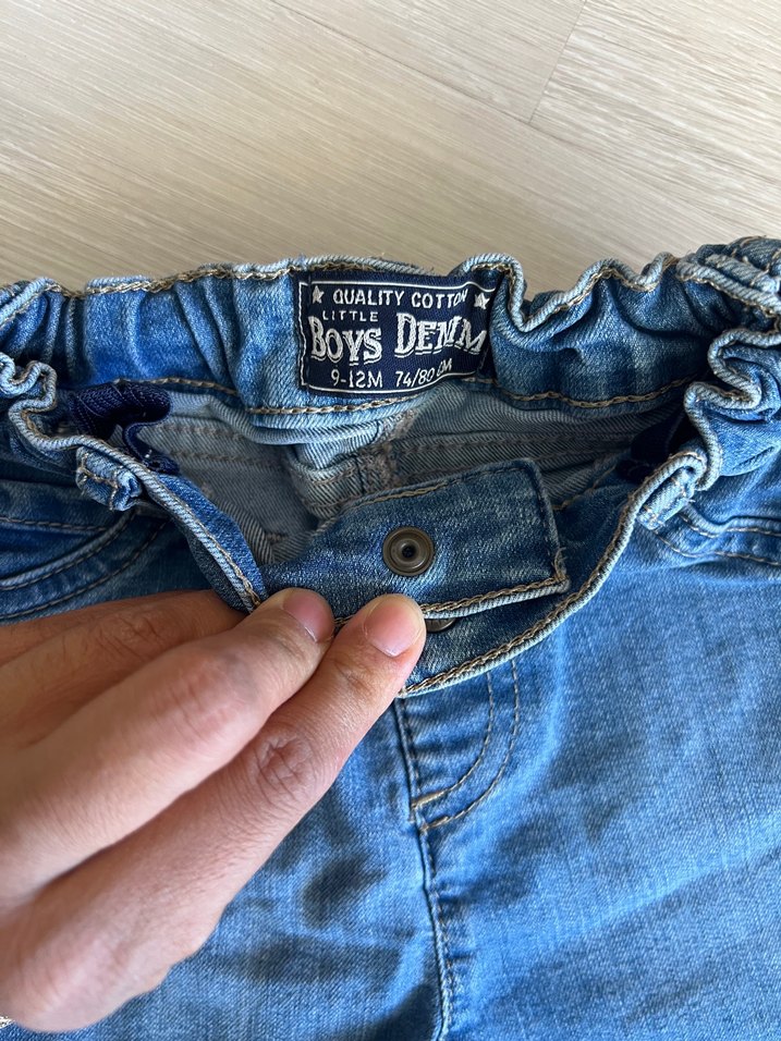 Erkek Çocuk Mavi Denim Şort - Görsel 3