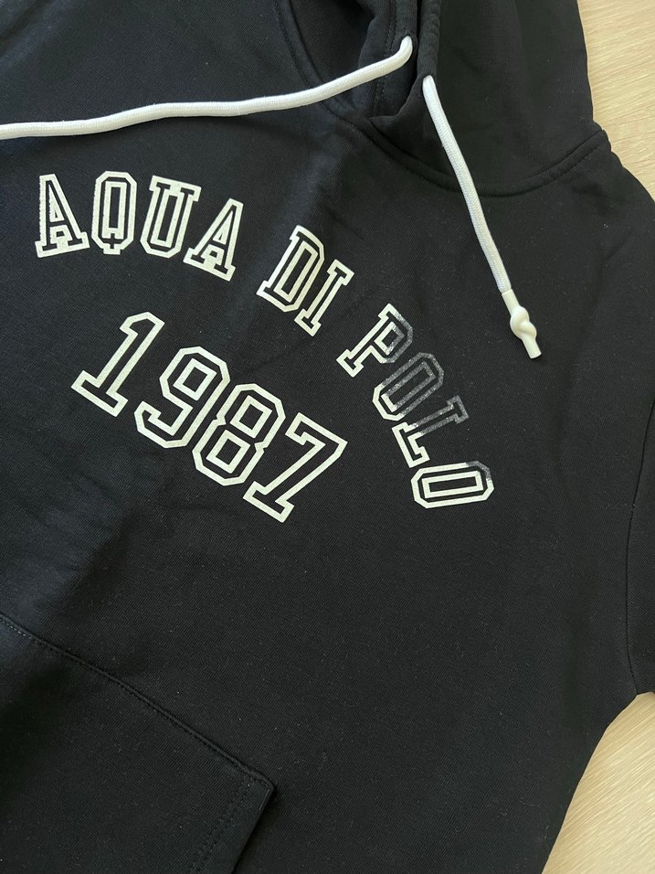 Lacivert Kapüşonlu Baskılı Sweatshirt - Görsel 2