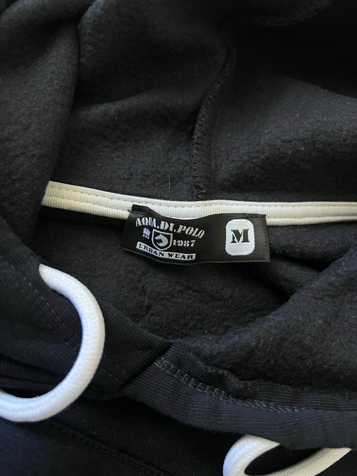 Lacivert Kapüşonlu Baskılı Sweatshirt - Görsel 4