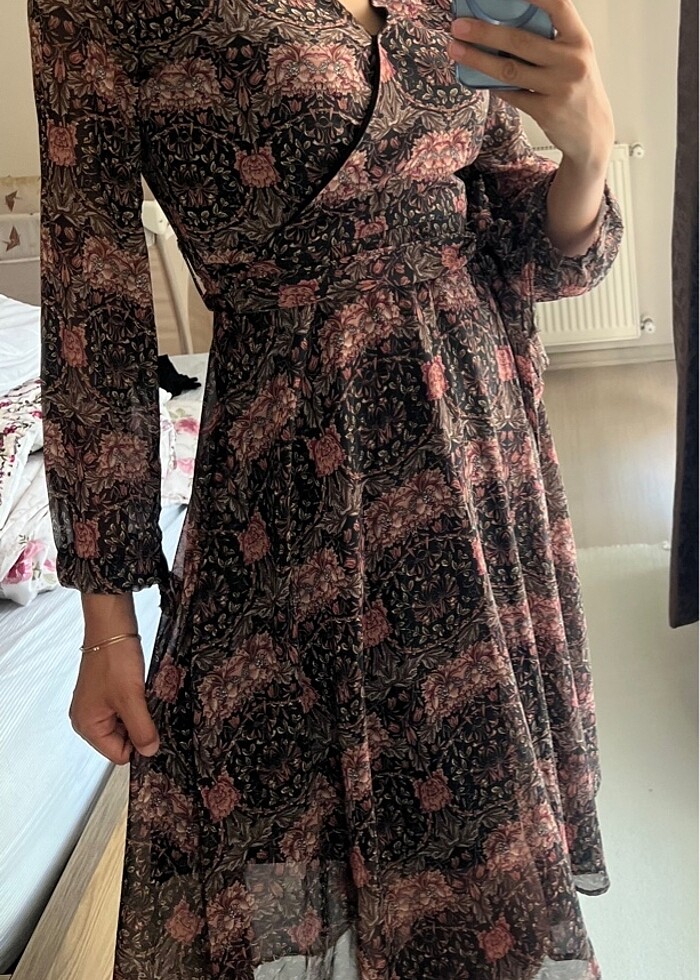 Şifon elbise - Görsel 3