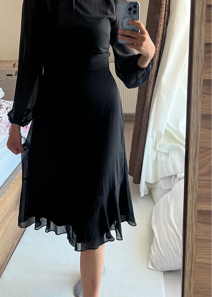 Şifon elbise - Görsel 3