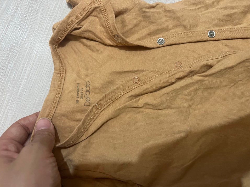 Erkek Bebek Fermuarlı Uzun Kollu Tulum - Görsel 5