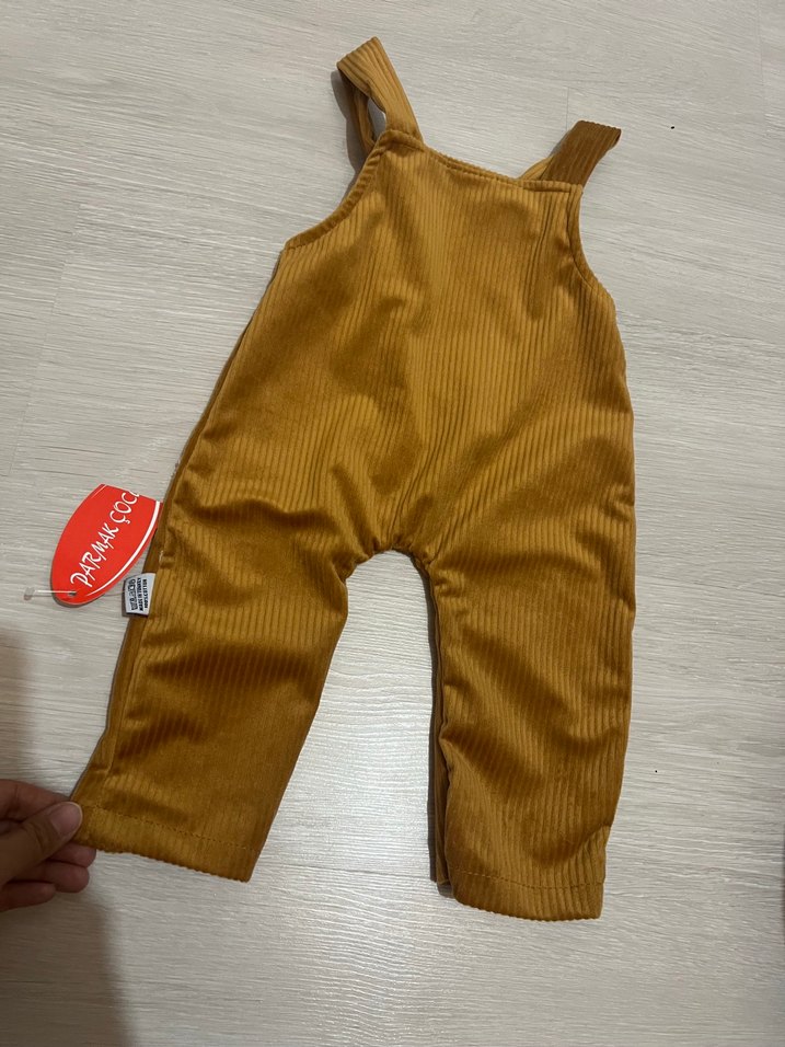 Erkek bebek Kahverengi Salopet - Görsel 2