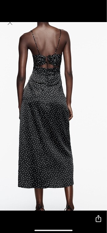 Zara Zara saten elbise