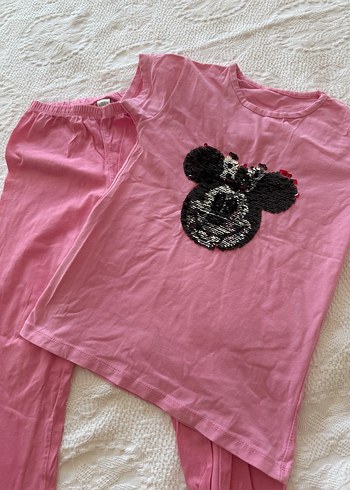 Penti Kız Çocuk Pembe Kısa Kollu Pijama Takımı