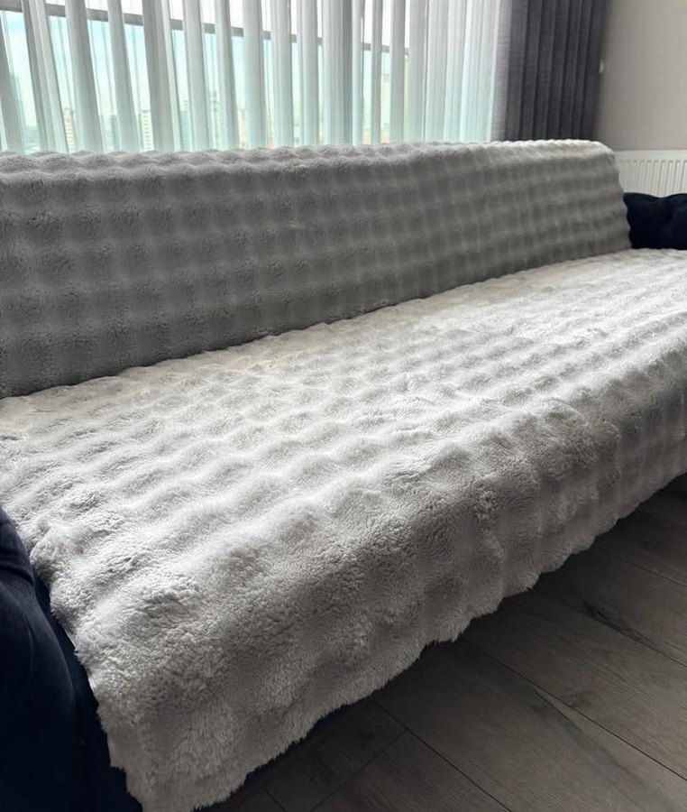 Gri  Yumuşak koltuk örtüsü - Görsel 2