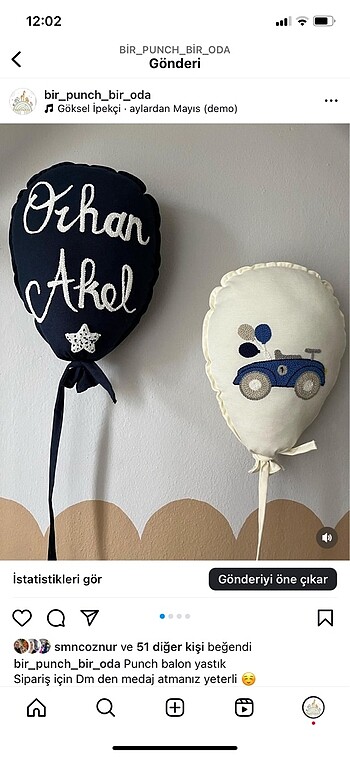 Punch balon yastık