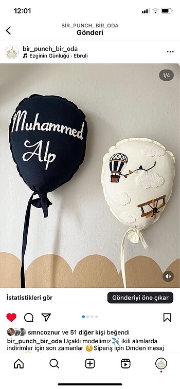Punch balon yastık