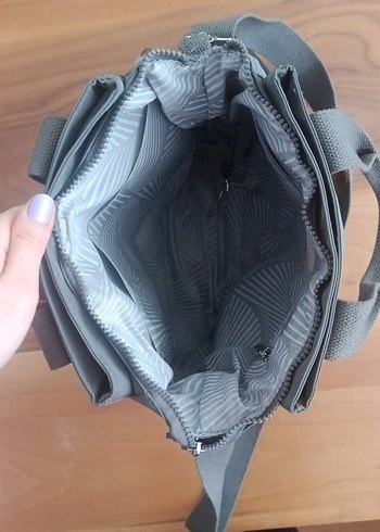 Beden gri Renk Gri çok gözlü çanta smart bags muadili