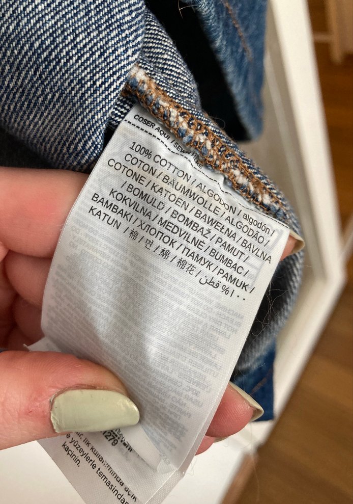 Kadın Mavi Denim Askılı Mini Salopet - Görsel 5