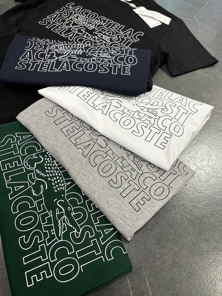 Lacoste Siyah Erkek Baskılı Tişört - Görsel 3