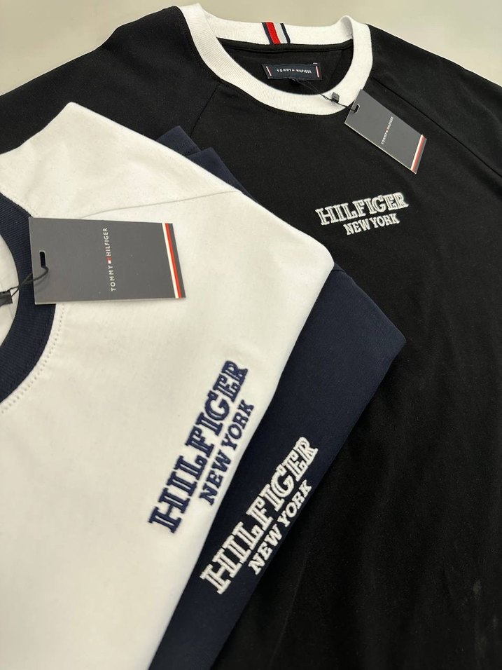 Tommy Hilfiger Lacivert Baskılı Tişört - Görsel 3