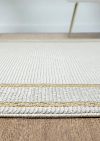 Modern Klasik Beyaz Yılan Desenli Halı - Görsel 2