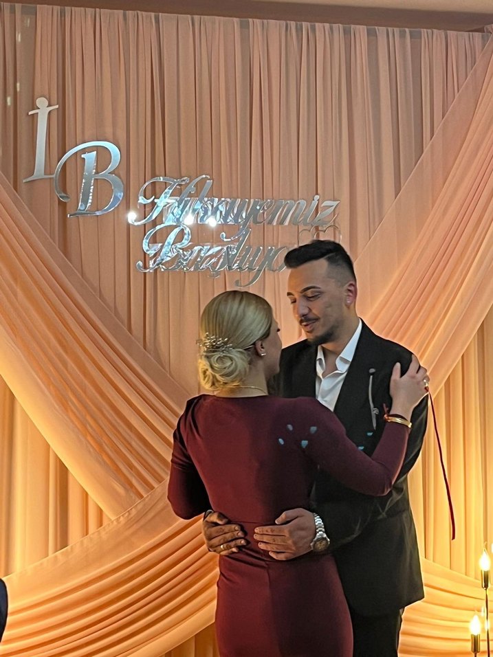 Uzun Kollu Bordo Drapeli Uzun Elbise - Görsel 3