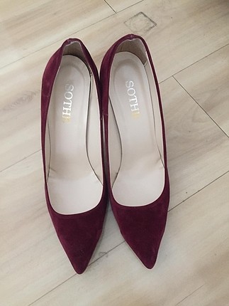 42 Beden bordo suet stiletto