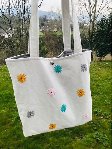 Nakışlı tote bag