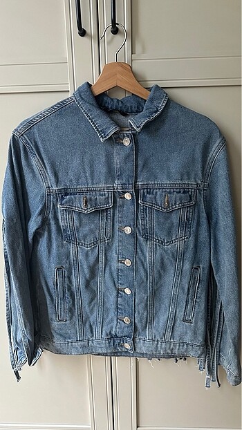 Mavi Jeans Mavi Jeans püsküllü jean ceket