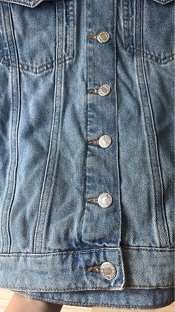xs Beden mavi Renk Mavi Jeans püsküllü jean ceket