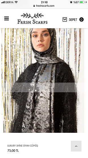 Fresh scarfs luxury shine serisi