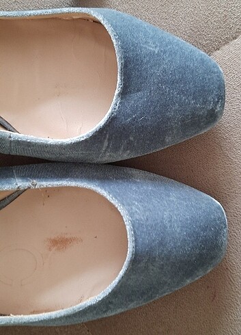 37 Beden mavi Renk Mango topuklu ayakkabı
