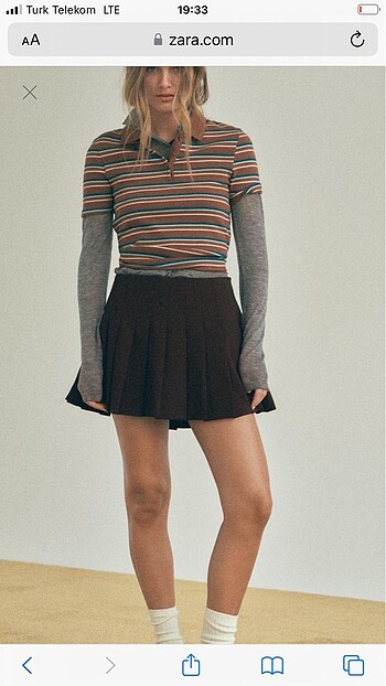 Zara şort etek