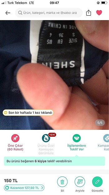 s Beden Shein crop